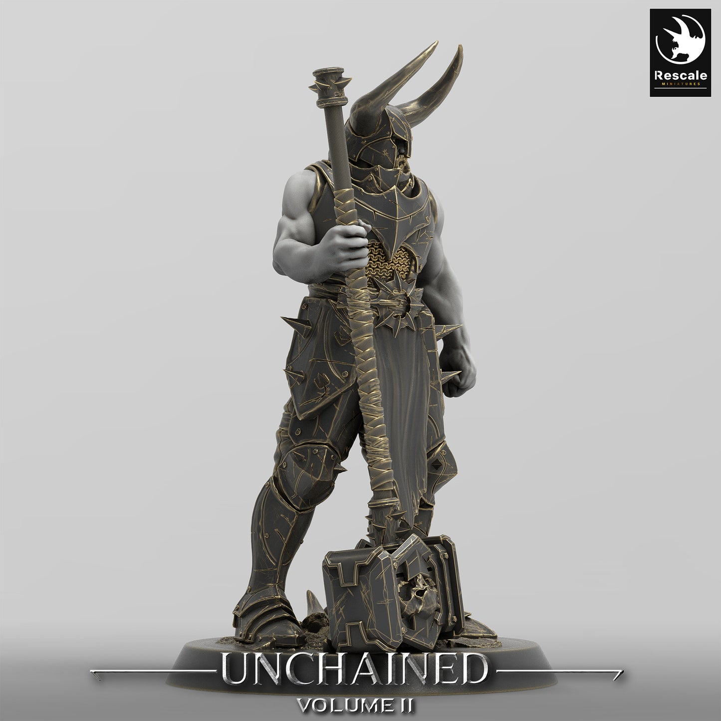 Unchained Warrior BigHammer(two pack)/Rescale Miniatures/DnD/Pathfinder
