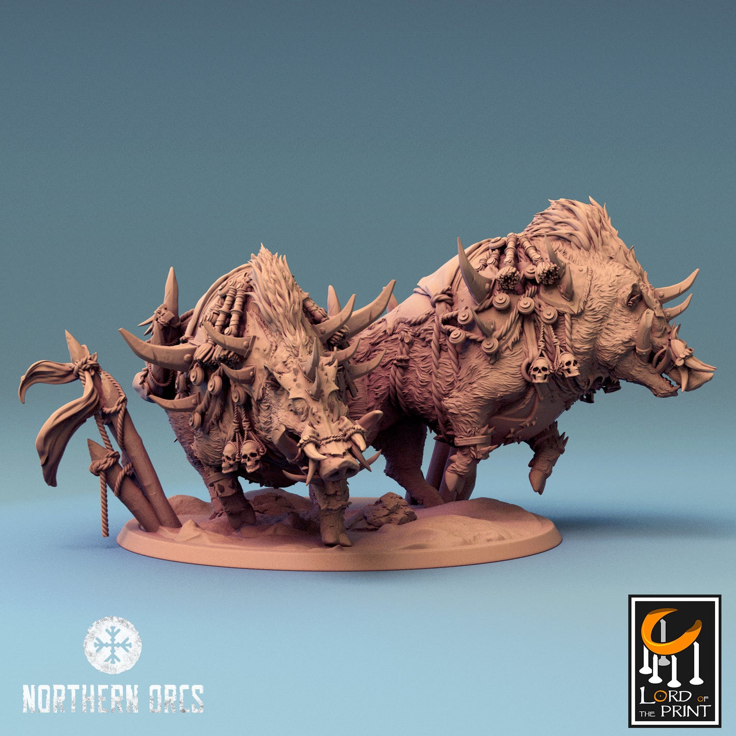 Orc Boar w/o mount/Rescale Miniatures/DnD/Pathfinder