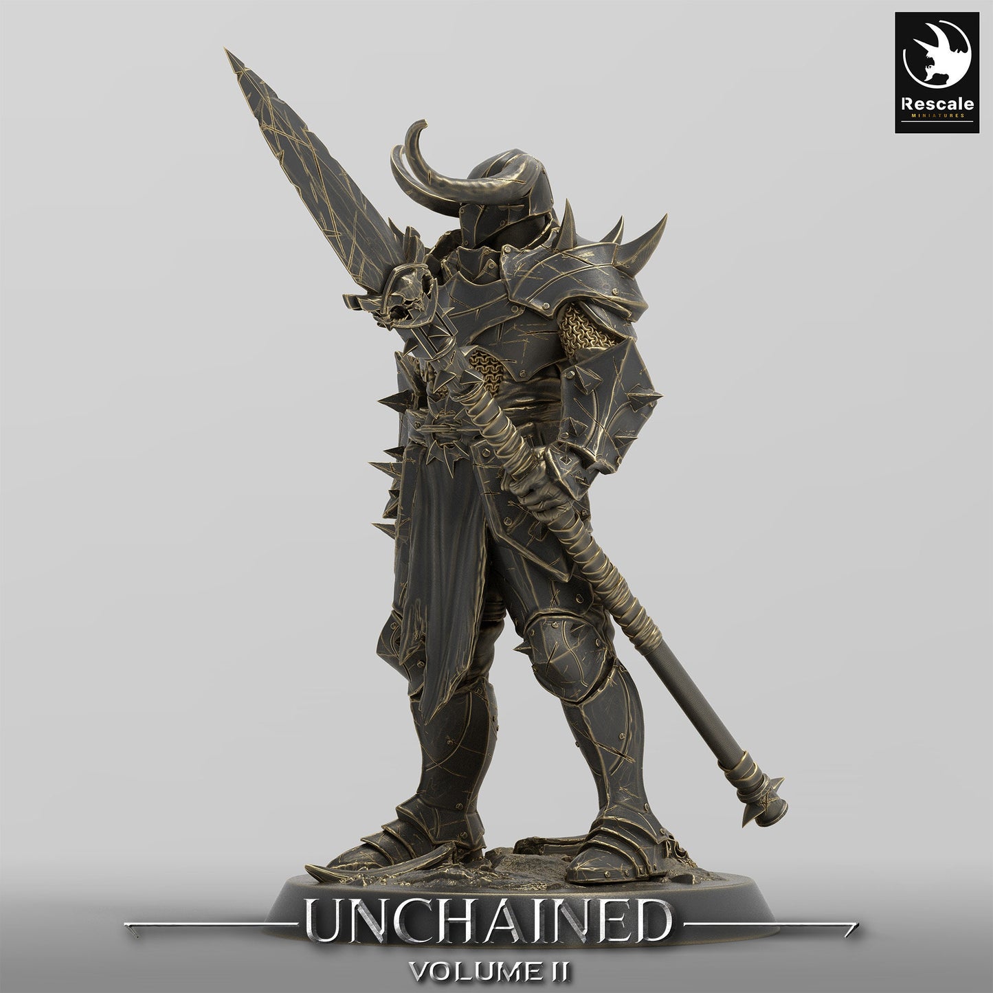 UnchainedSoldier Warrior spear(two pack)/Rescale Miniatures/DnD/Paathfinder