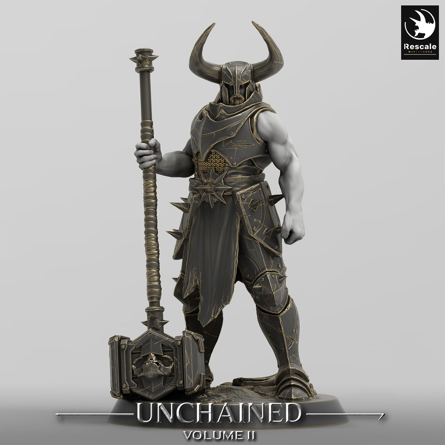 Unchained Warrior BigHammer(two pack)/Rescale Miniatures/DnD/Pathfinder
