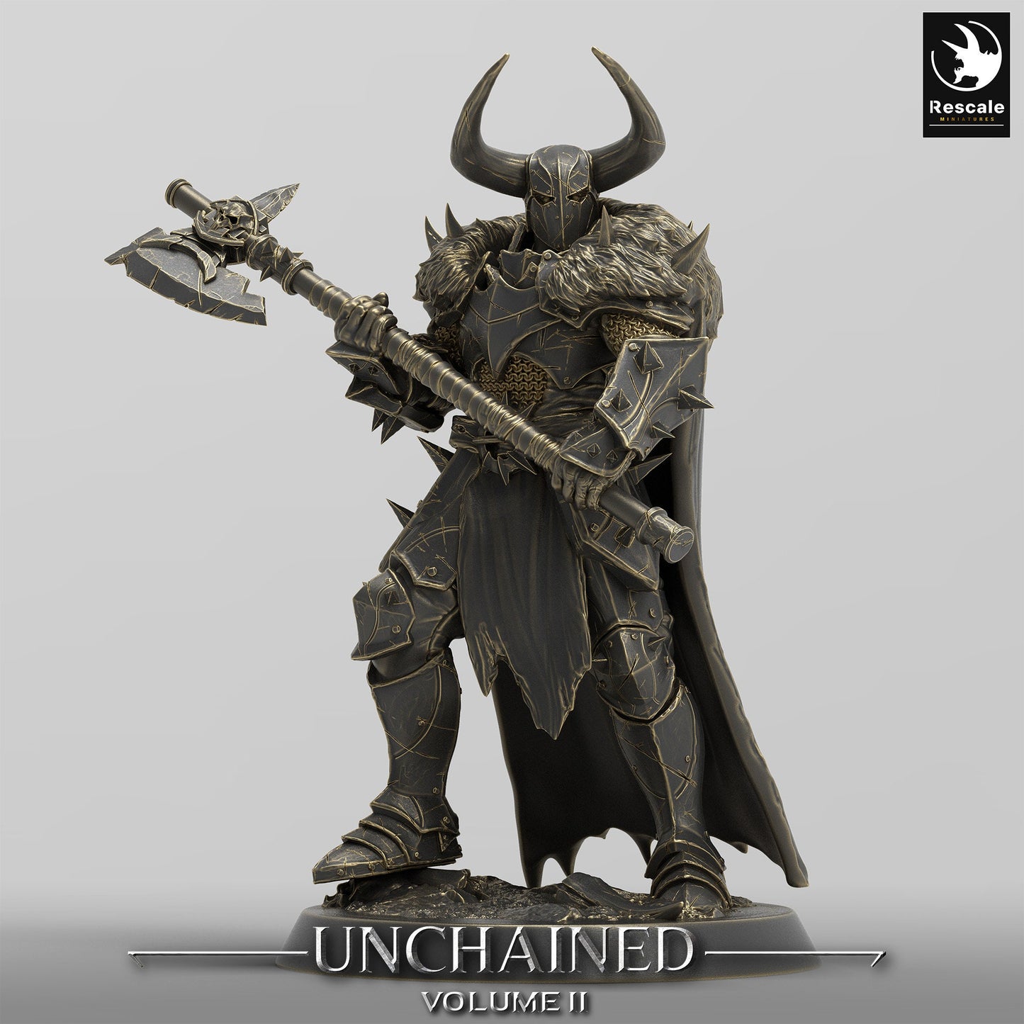 Unchained Soldier Warrior Axe(two pack)/ Rescale Miniatures/DnD/Pathfinder