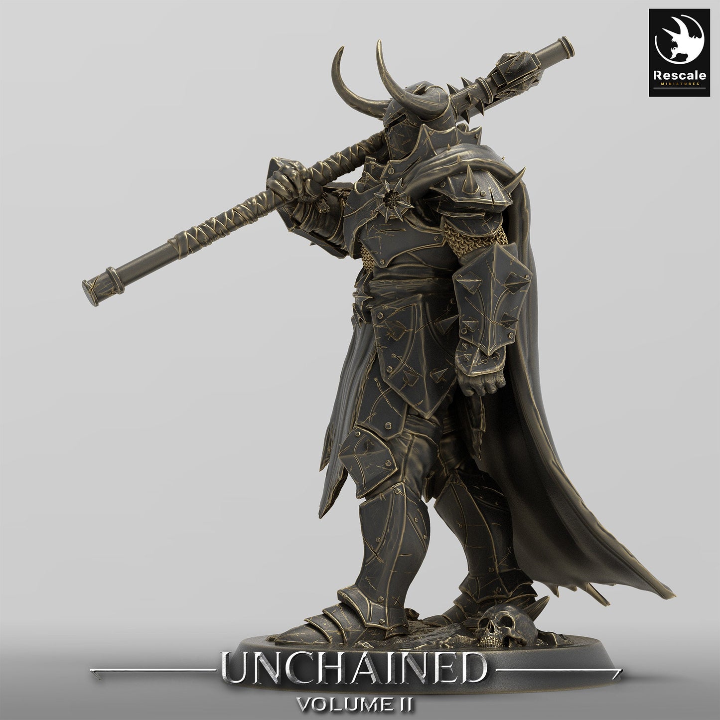 Unchained Soldier Warrior Axe(two pack)/ Rescale Miniatures/DnD/Pathfinder