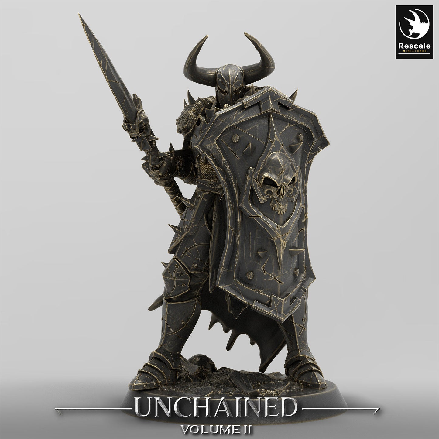 UnchainedSoldier Warrior spear(two pack)/Rescale Miniatures/DnD/Paathfinder