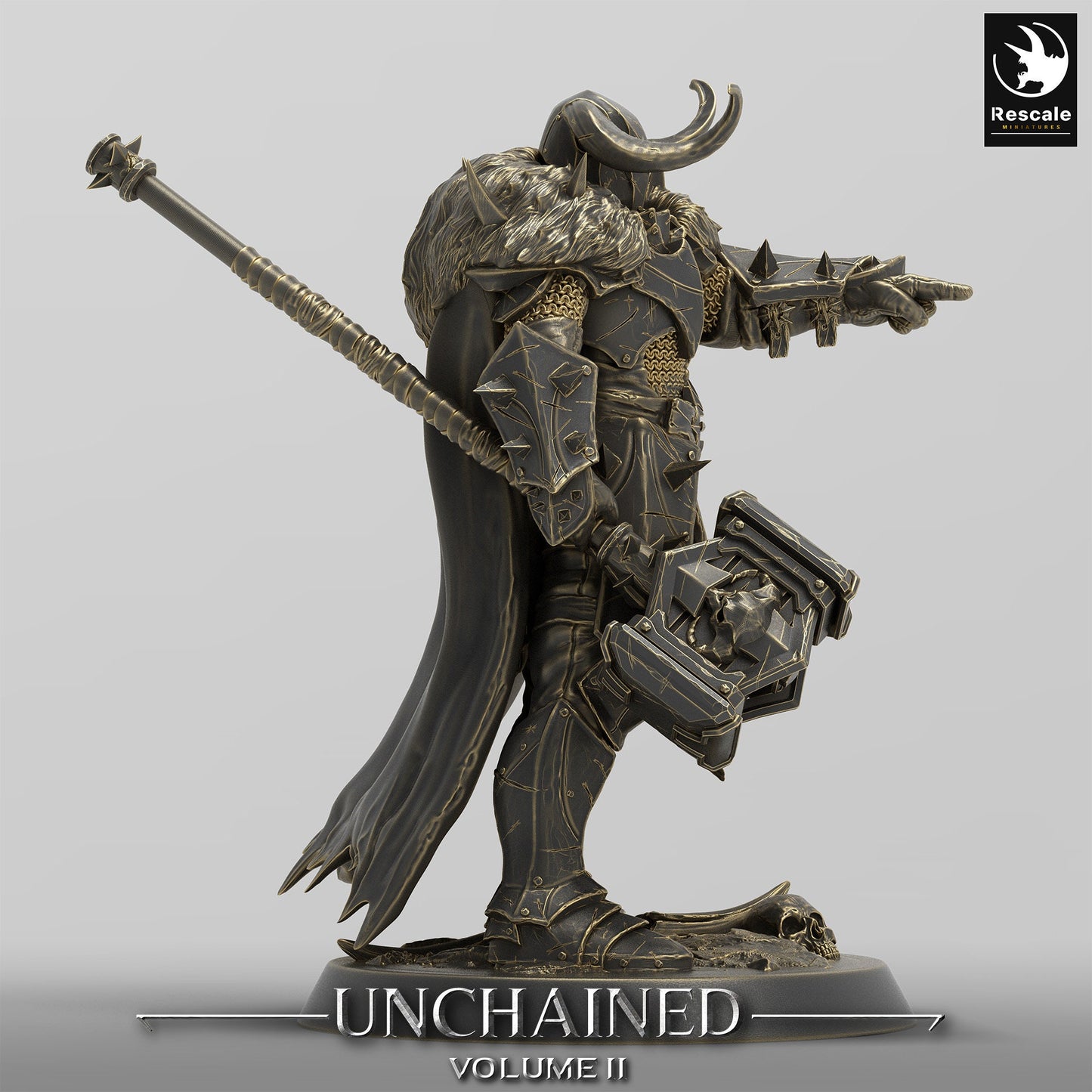 Unchained Warrior BigHammer(two pack)/Rescale Miniatures/DnD/Pathfinder