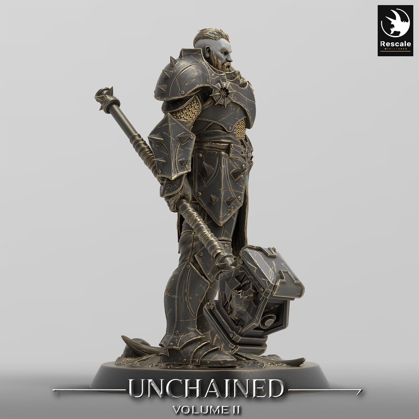 Unchained Warrior BigHammer(two pack)/Rescale Miniatures/DnD/Pathfinder