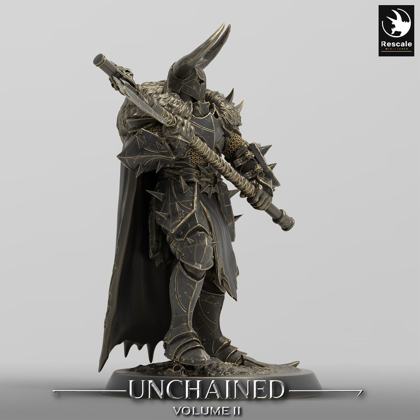 Unchained Soldier Warrior Axe(two pack)/ Rescale Miniatures/DnD/Pathfinder