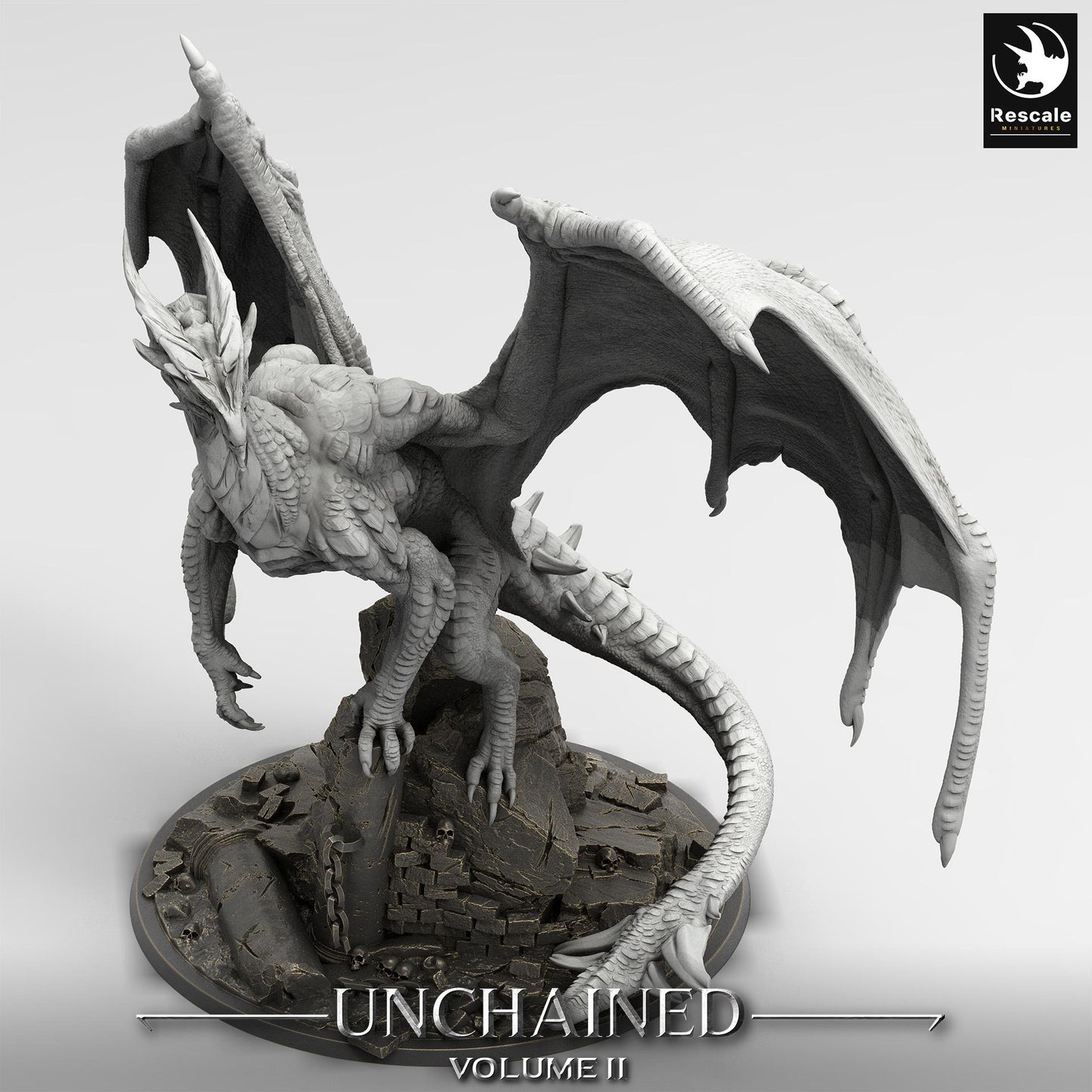 Unchained 2/ Dragon Xeldranth/Rescale Miniatures/Dungeons and Dragons/Pathfinder