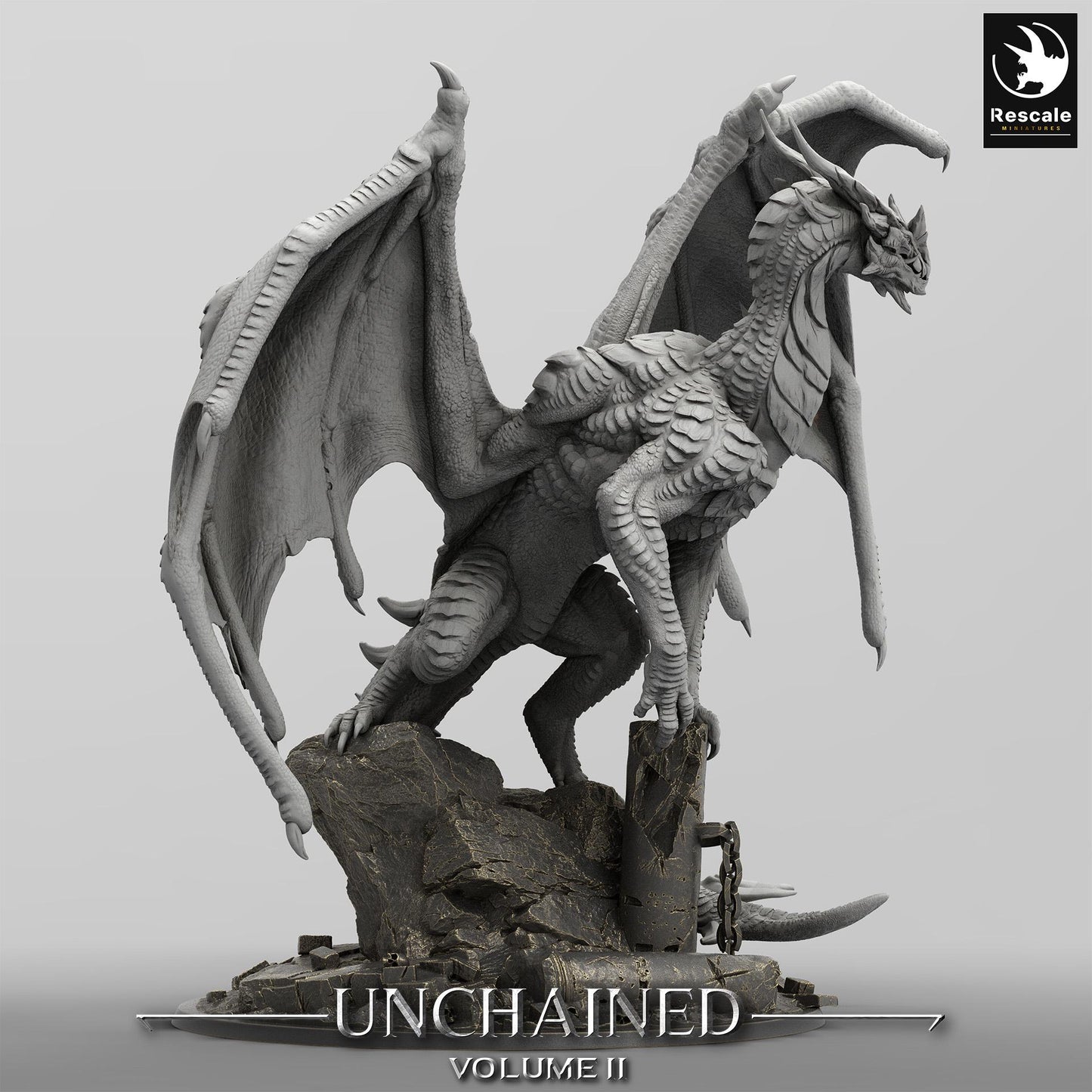 Unchained 2/ Dragon Xeldranth/Rescale Miniatures/Dungeons and Dragons/Pathfinder