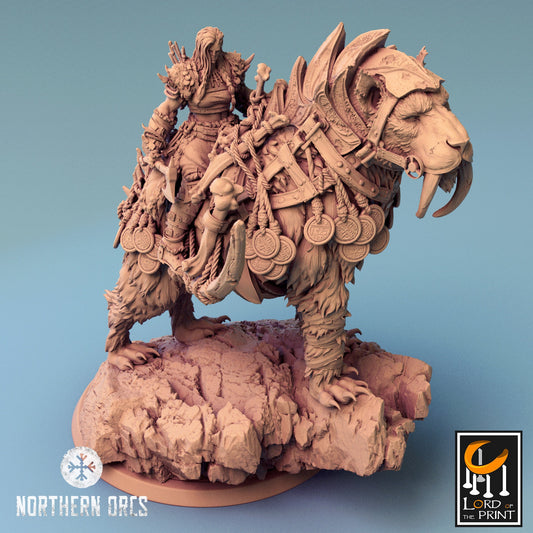 Gelidus Felix-sabertooth tiger/Rescale Miniatures/DnD/Pathfinder