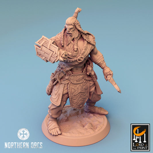 Northern Orc Soldier Axe(2 pack)/Rescale miniatures/DnD/Pathfinder