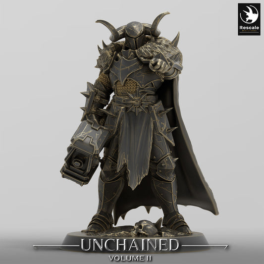 Unchained Warrior BigHammer(two pack)/Rescale Miniatures/DnD/Pathfinder