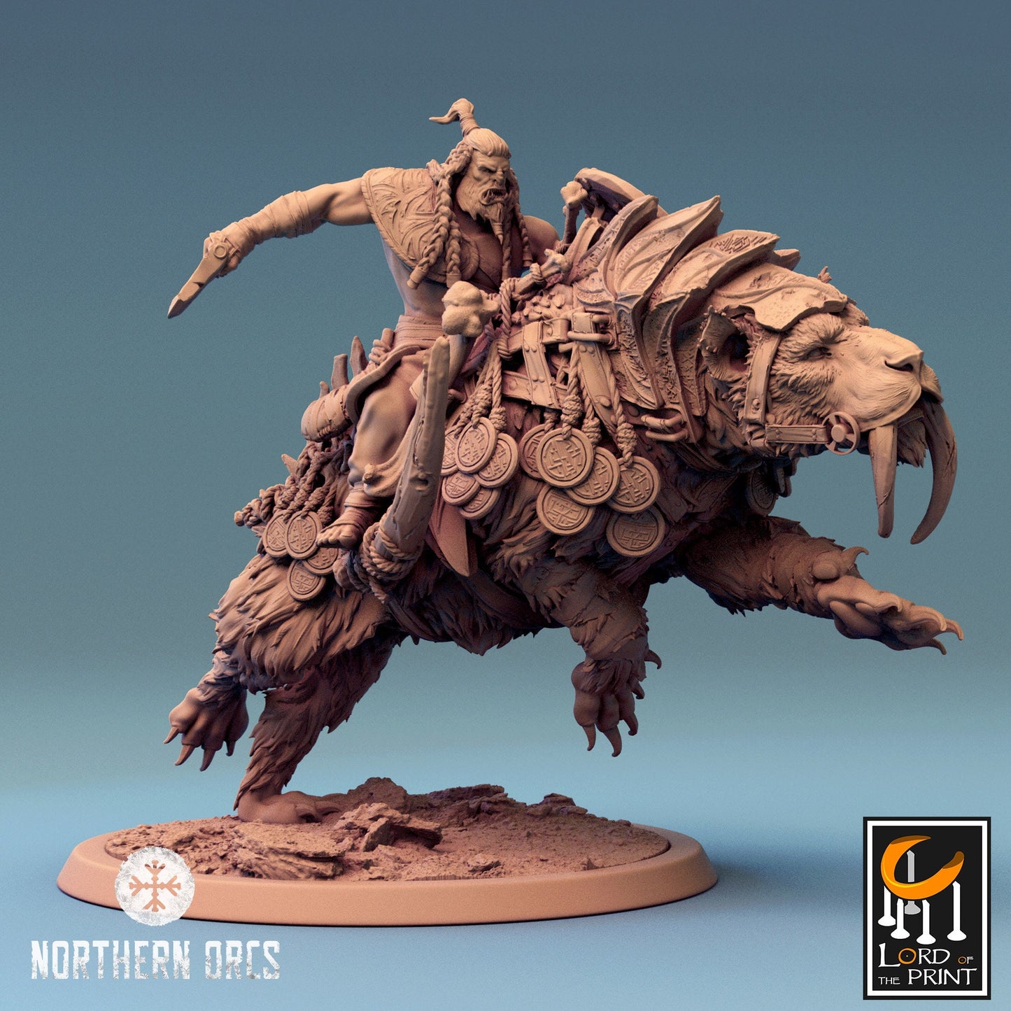 Gelidus Felix-sabertooth tiger/Rescale Miniatures/DnD/Pathfinder