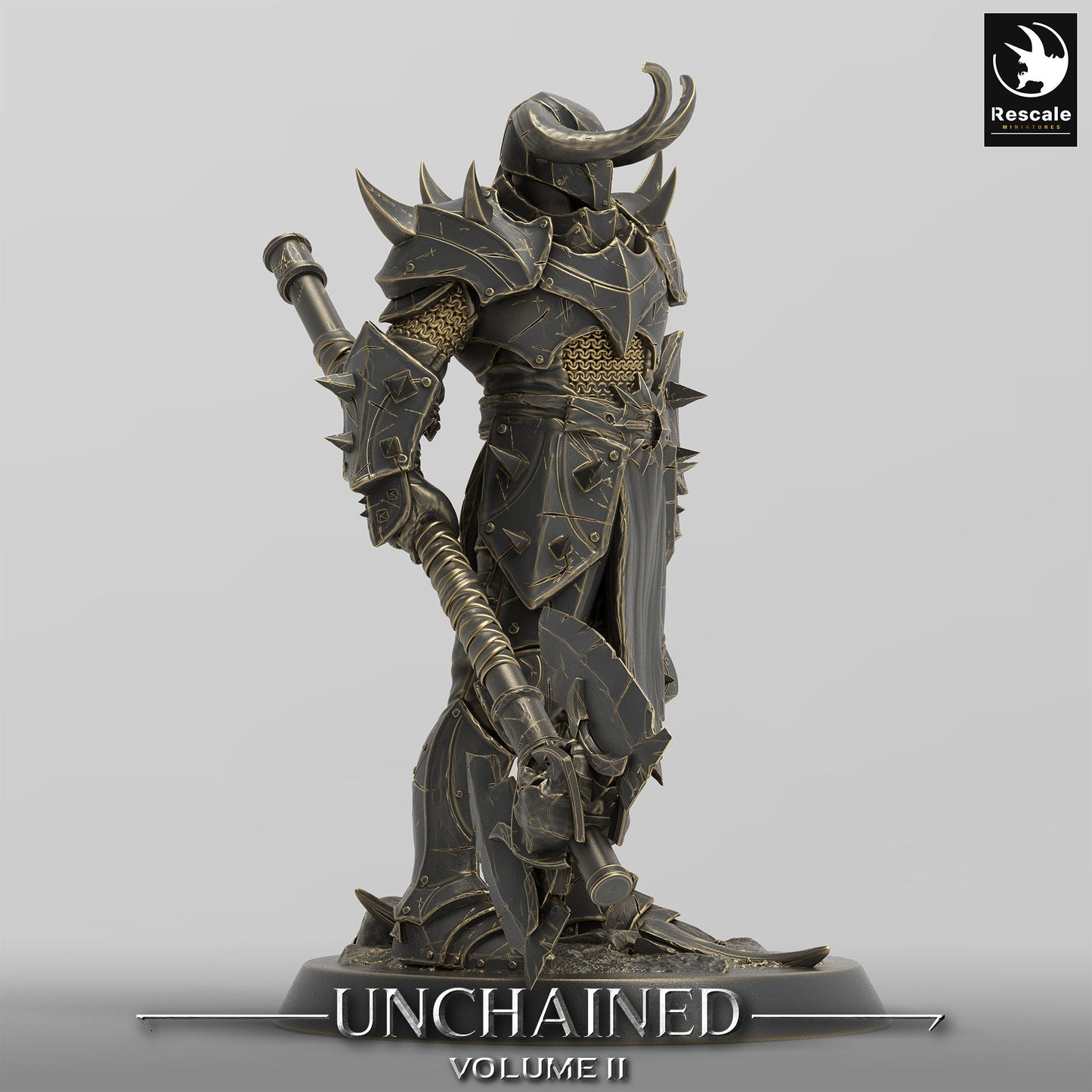 Unchained Soldier Warrior Axe(two pack)/ Rescale Miniatures/DnD/Pathfinder