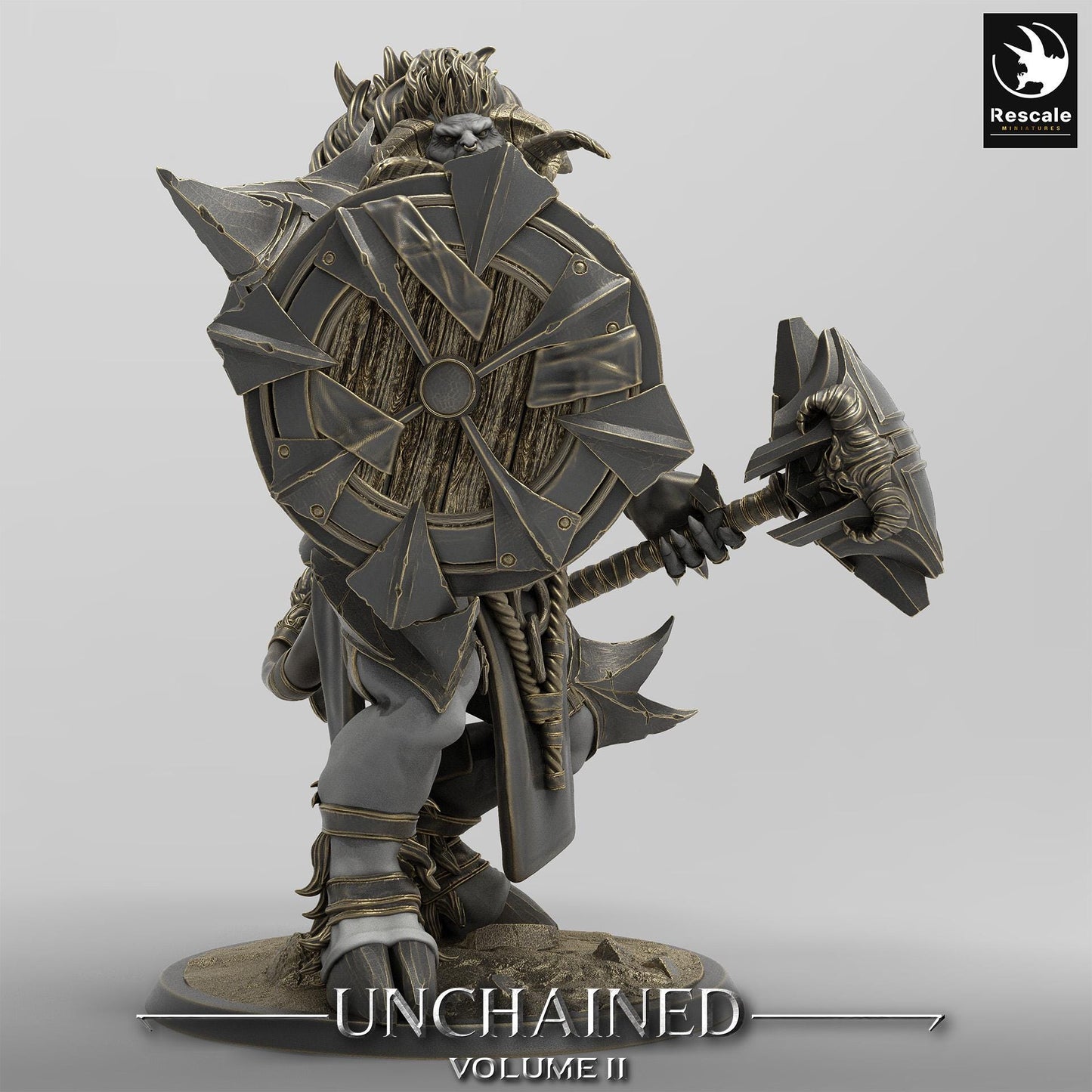 Minotaur Guard/Unchained 2/Rescale Miniatures/Dungeons and Dragons/Pathfinder