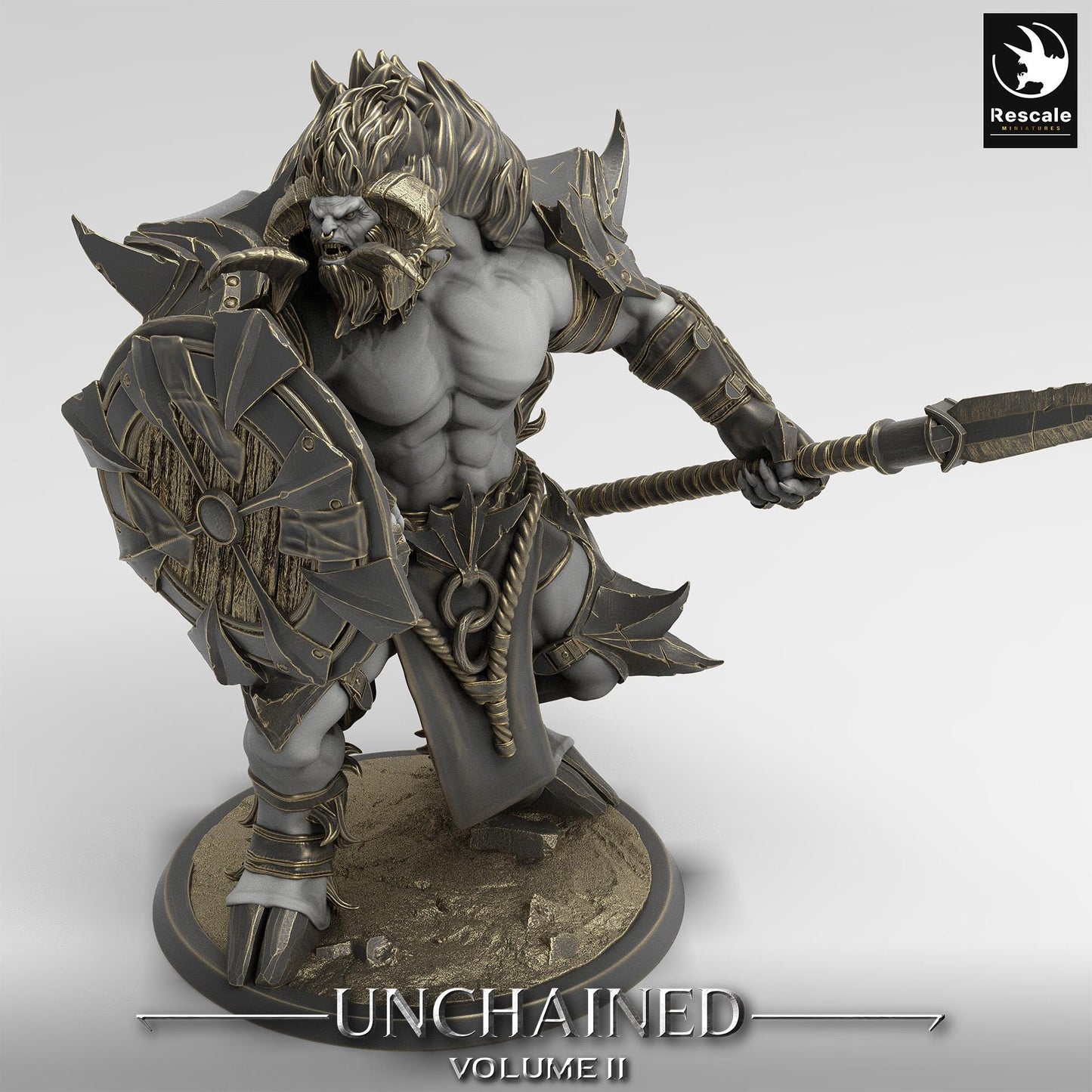Minotaur Guard/Unchained 2/Rescale Miniatures/Dungeons and Dragons/Pathfinder