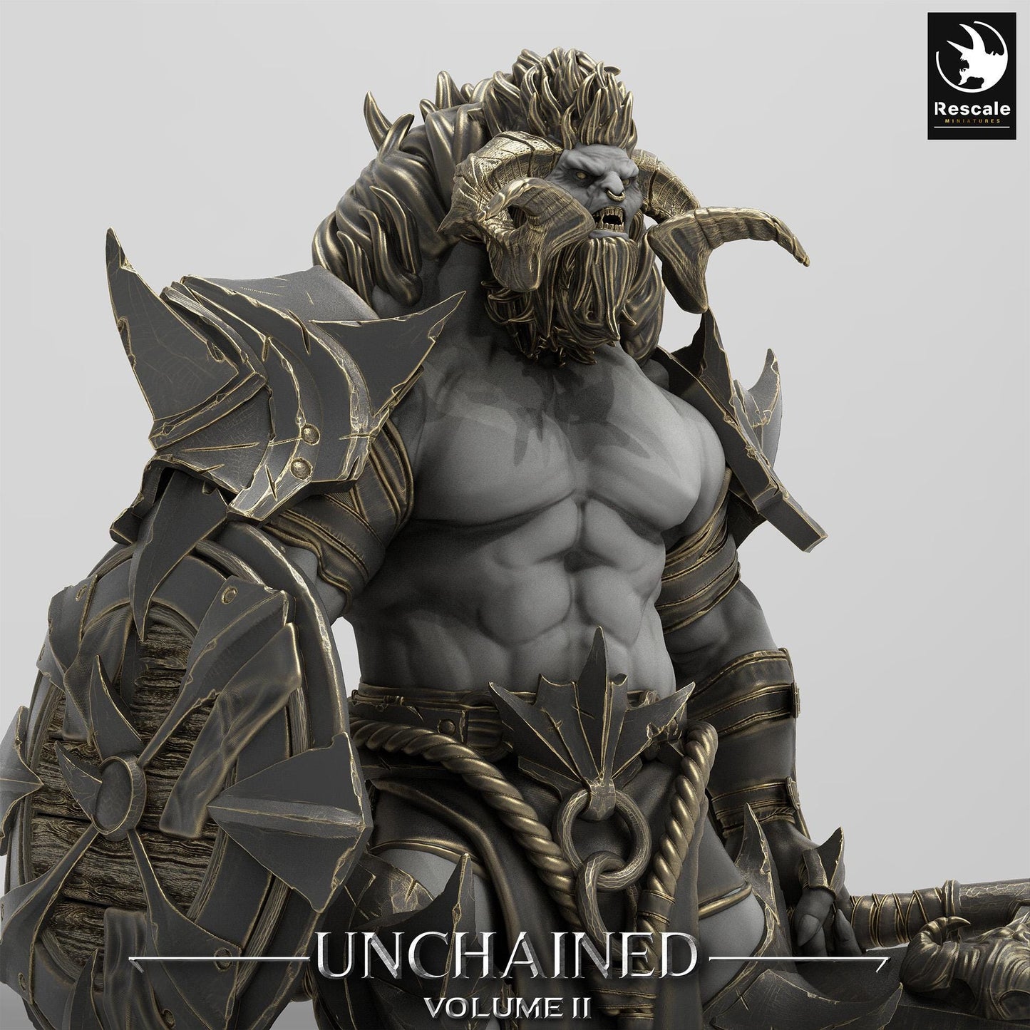 Minotaur stand/Unchained 2/Rescale miniatures/Dungeons and dragons/Pathfinder