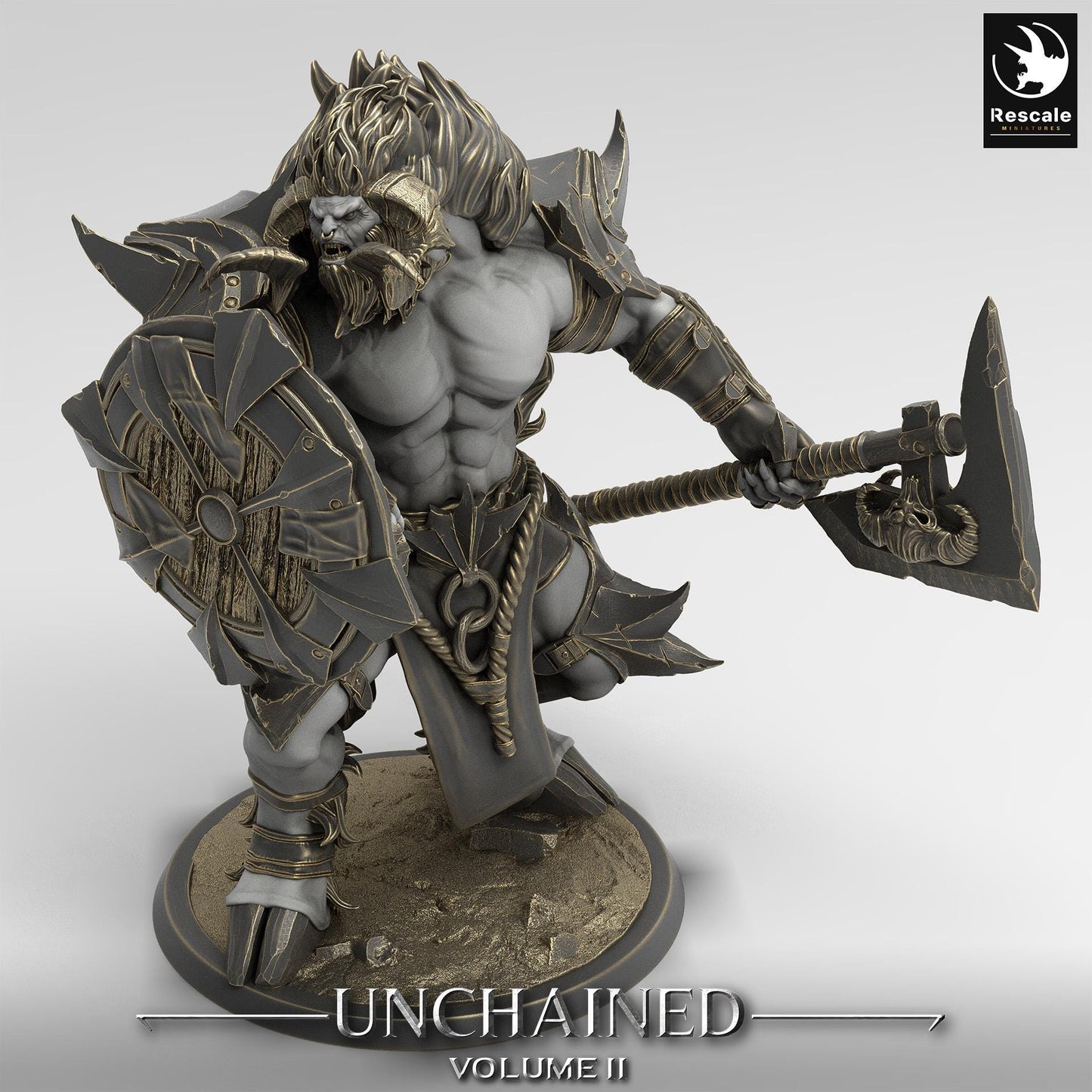 Minotaur Guard/Unchained 2/Rescale Miniatures/Dungeons and Dragons/Pathfinder