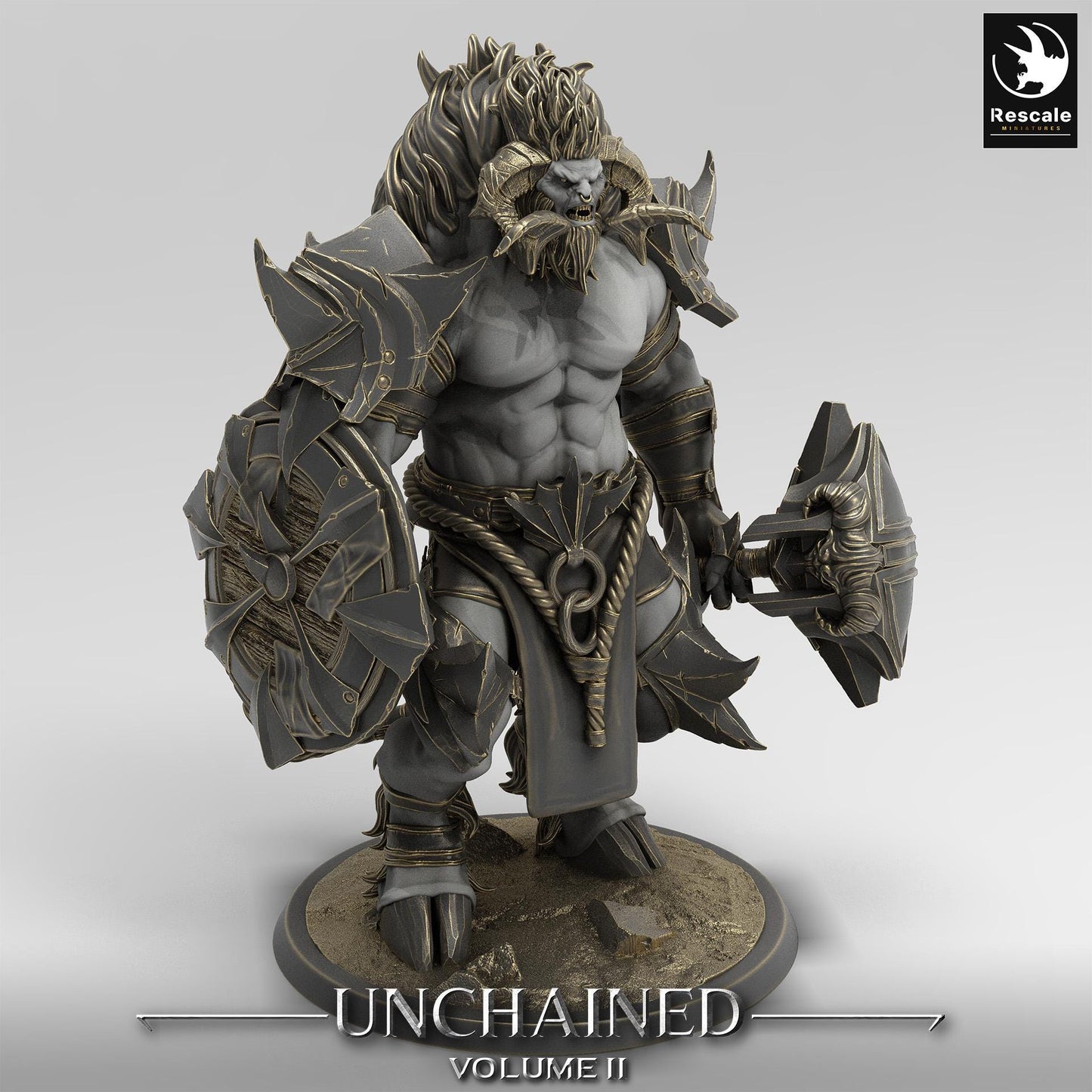 Minotaur stand/Unchained 2/Rescale miniatures/Dungeons and dragons/Pathfinder