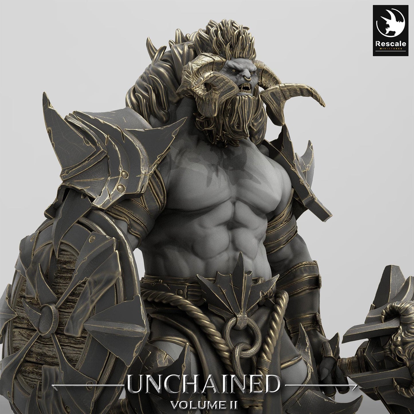 Minotaur stand/Unchained 2/Rescale miniatures/Dungeons and dragons/Pathfinder
